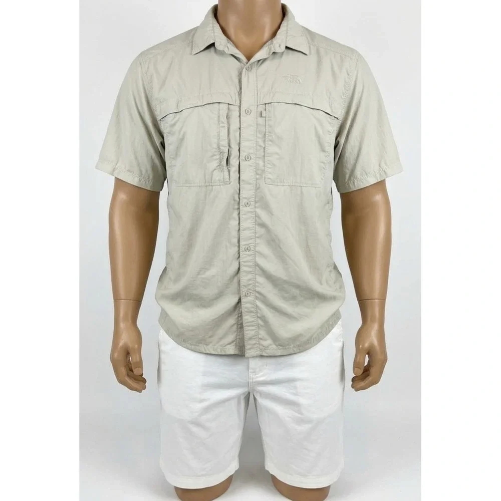 The North Face Tekware Vented Hiking Fishing Shirt XL Nylon Quick Dry Wicking